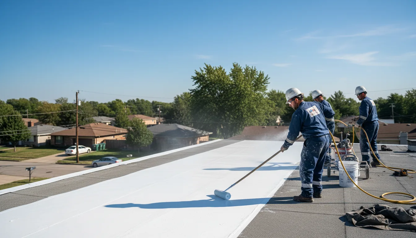 Commercial roof coating in Clarendon Hills, IL near me